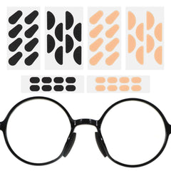 Dimensions and size chart for foam eyeglass nose pads