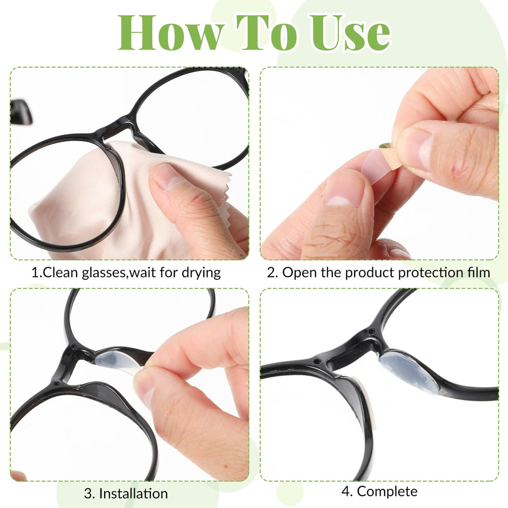 Self-adhesive silicone nose pad close-up