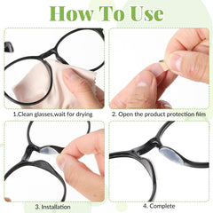 Self-adhesive silicone nose pad close-up