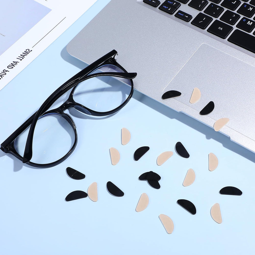 Nose pads dimensions: 2 cm length, 1 cm width, 0.11 cm thickness