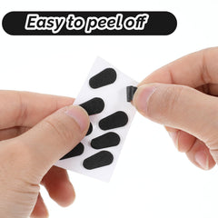 Transparent D-shaped nose pads 20x8 mm
