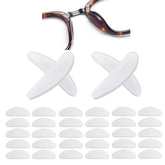 Clear silicone adhesive nose pads for glasses, 0.75 inch size
