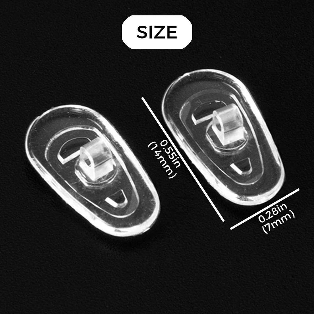 Close-up of soft hollow silicone air chamber nose pad