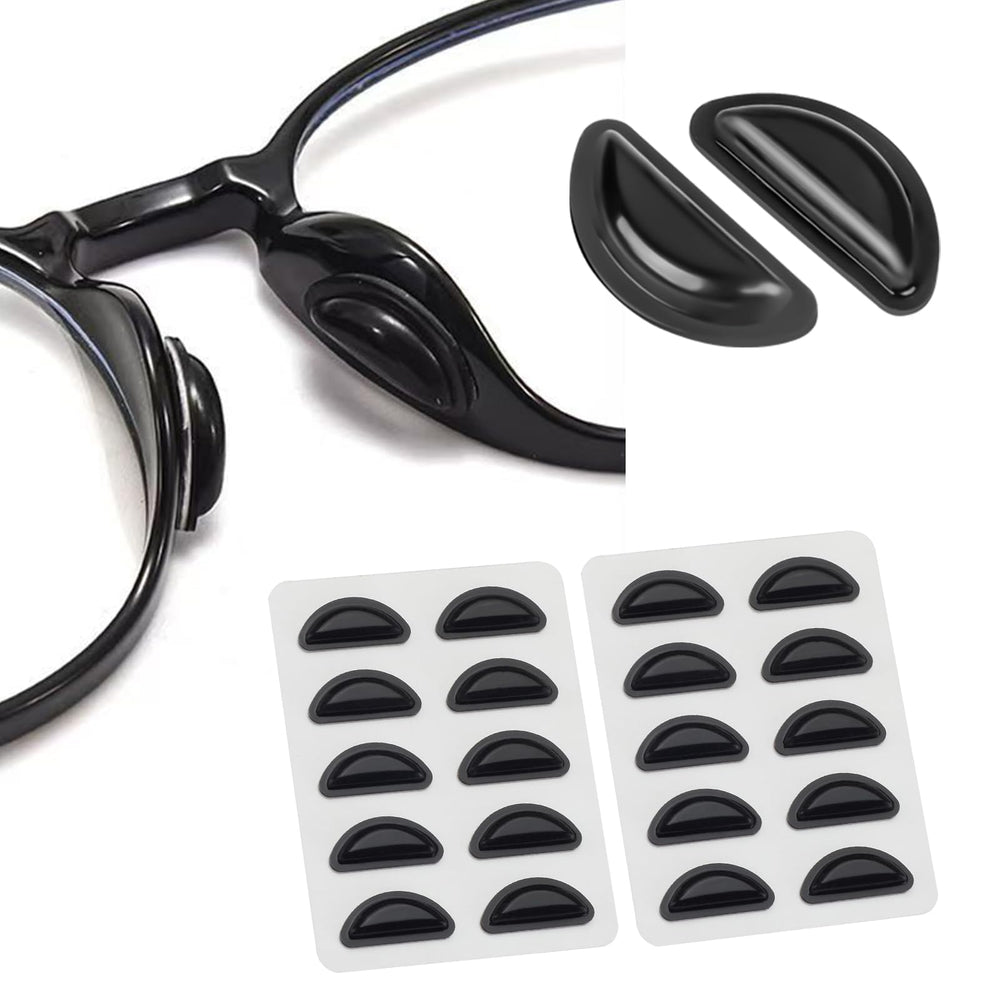 Air chamber design eyewear nose pads close-up