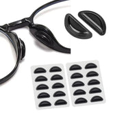 Air chamber design eyewear nose pads close-up