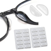 Air chamber nose pads for glasses in clear color