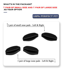 Oakley HSTN nose pads replacement - low bridge fit close-up