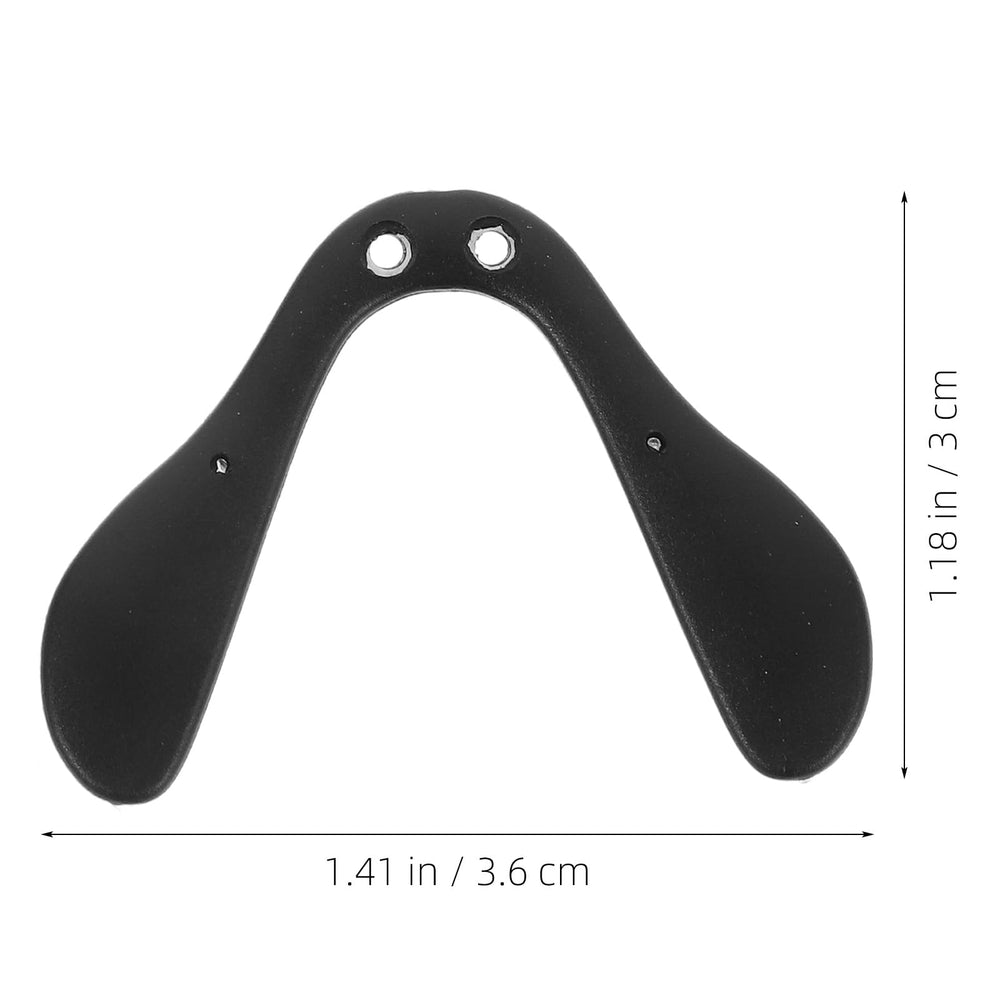 Nose pads attached to sunglasses for secure fit
