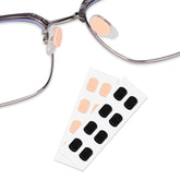 Oval 1mm black soft foam nose pads for glasses – 8 pairs