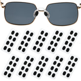 40 pairs oval self-adhesive black foam eyeglass nose pads, anti-slip