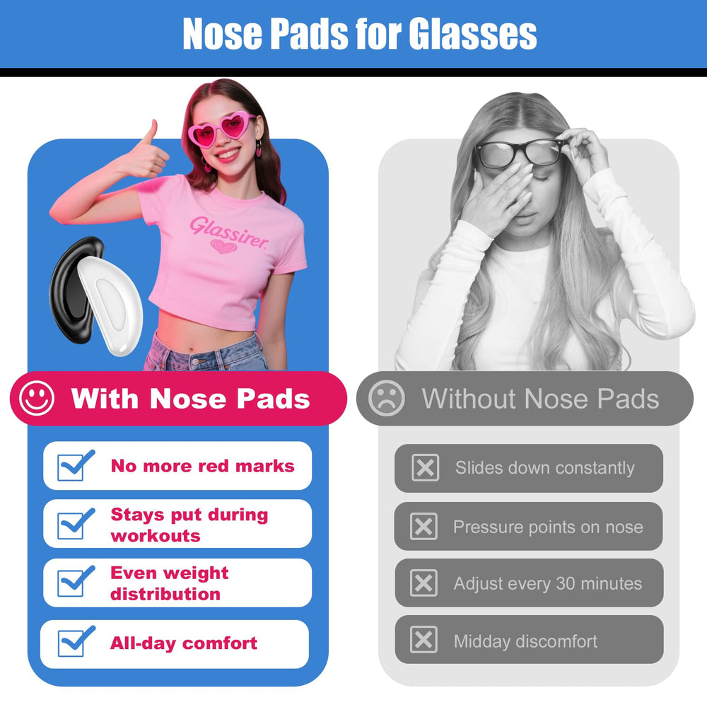 Pack of seven replacement nose pads