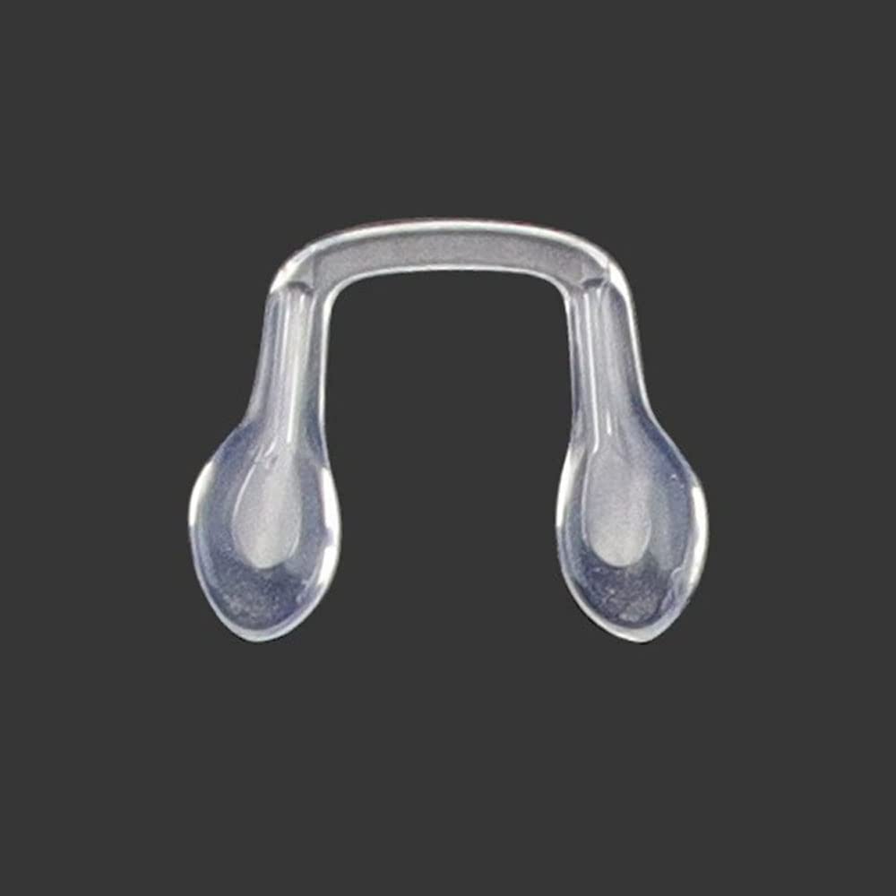 Eyeglass saddle bridge nose pad with silicone U-shape