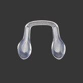 Eyeglass saddle bridge nose pad with silicone U-shape