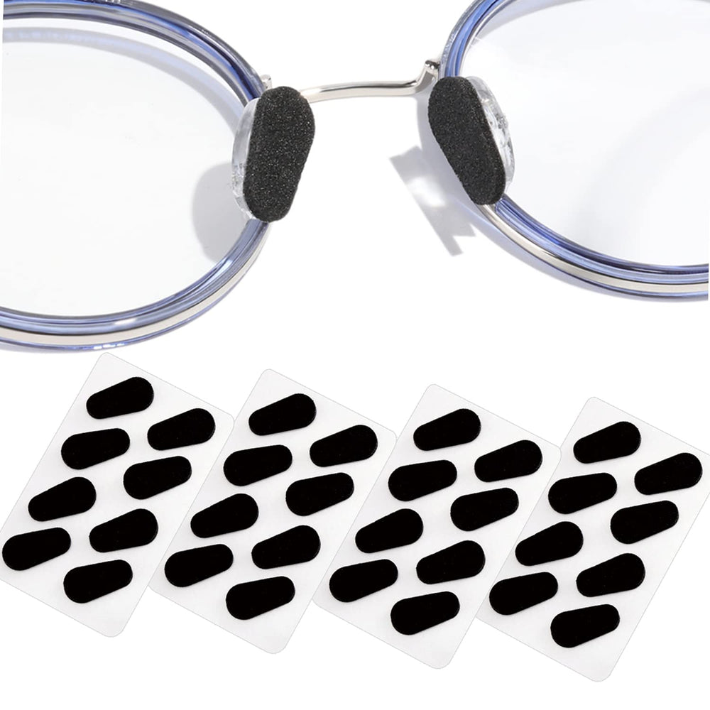 Black foam nose pads for glasses (1mm) - 16 pairs