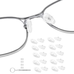UPIONIC teardrop screw-in eyeglass nose pads set