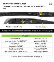 Thicker replacement nose pads for Oakley Low Key OO9433