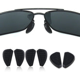 Six slip-on sunglasses nose pads for eyewear
