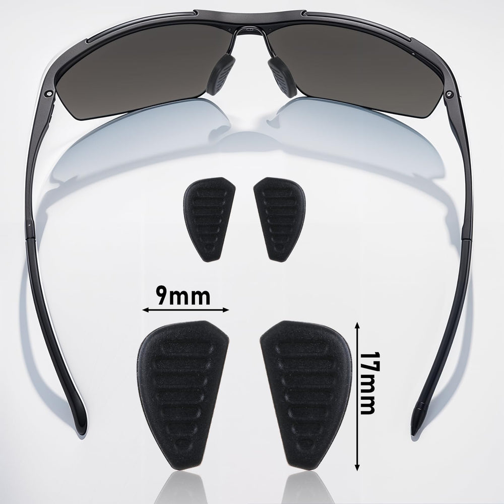 Close-up of silicone nose pads 9x17mm