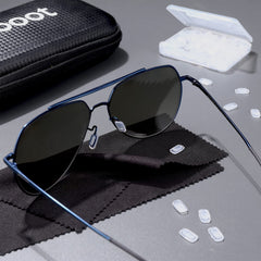Installing silicone nose pads on glasses