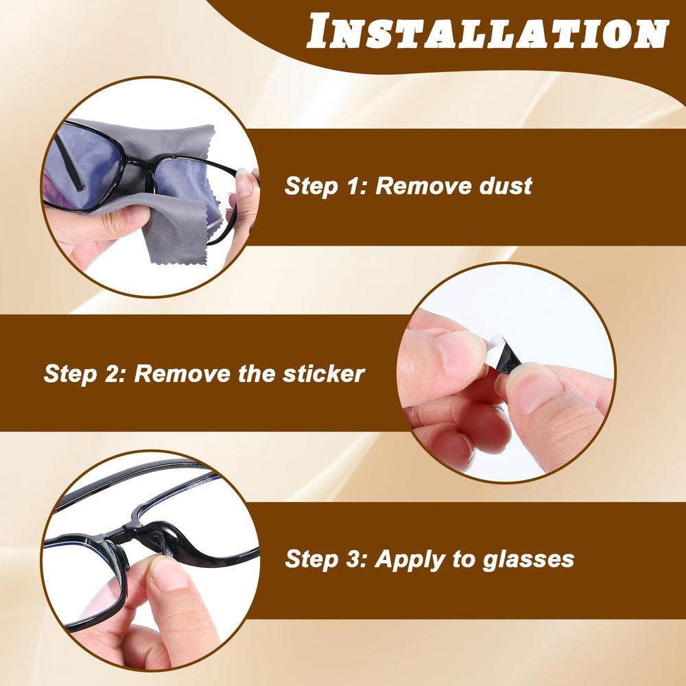 Thin 2 mm thick nose pads for lightweight comfort