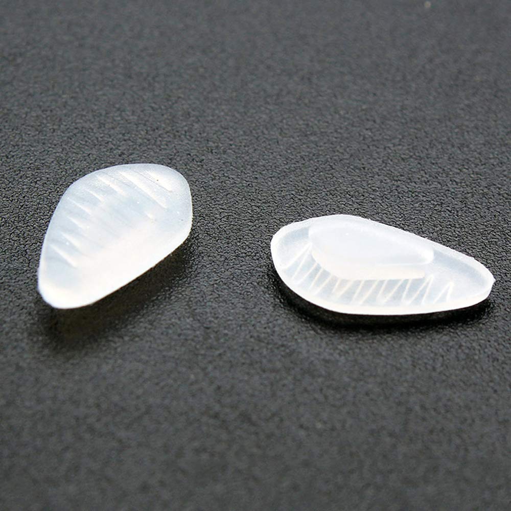 Soft silicone nose pads 12x7mm outer, 7x4mm inner