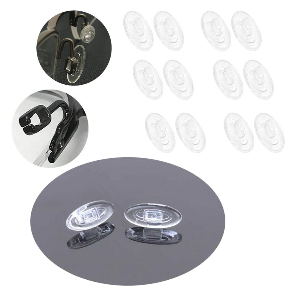 6 pairs of soft silicone eyeglass nose pads