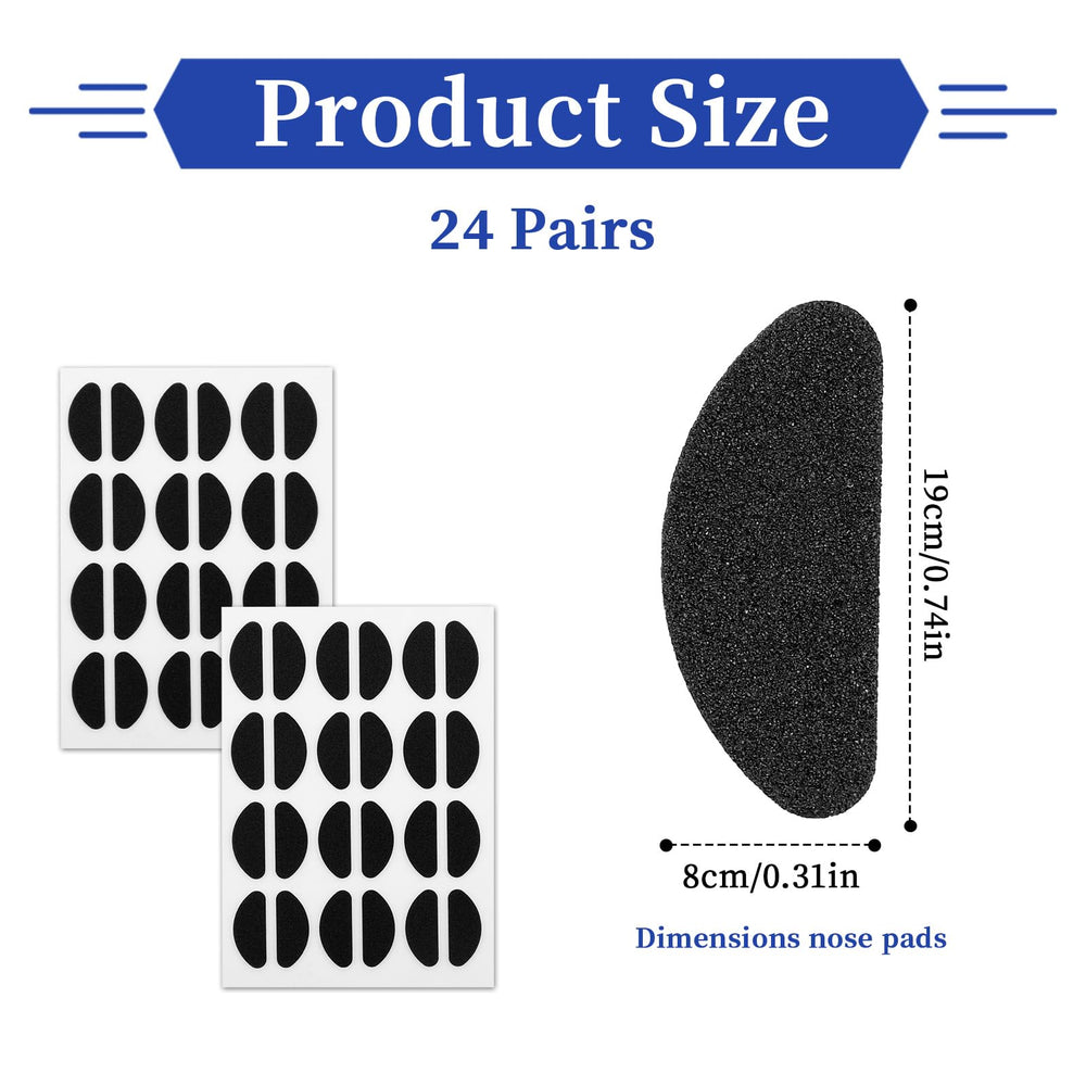 Close-up of soft EVA foam nose pads with 1.5 mm thickness
