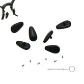 Black screw-in eyeglass nose pads