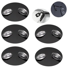 Five oval push-in nose pads for eyeglasses