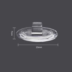 Oval nose pad surface detail for comfort