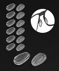 Oakley Wingfold nose pads for Ox5100/OX5101 – clear silicone nose pads, front view