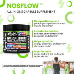 Vitamin C, B12 and B3 in NosFlow Nitric Oxide supplement