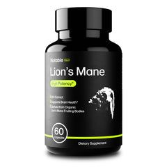 Notable Select Lion's Mane 20:1 extract bottle with 60 capsules