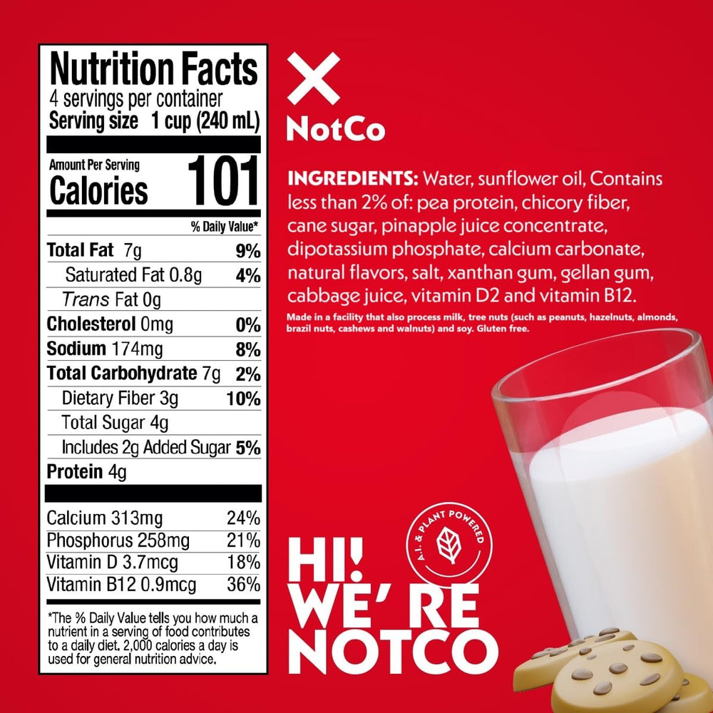 NotMilk Original six-pack cartons stocked for pantry-ready plant-based milk.