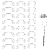 Nouiseuns Glasses Nose Pad Kit 24pcs set with pads and screws