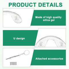 Assorted small, medium, and large silicone nose pads