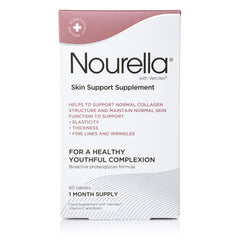 Nourella Skin Support Tablet bottle and packaging