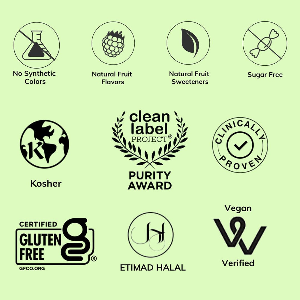 Serving suggestion with dropper and 1.69 fl oz bottle