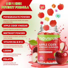 Novafun close-up gummy texture highlighting chewable pleasant taste