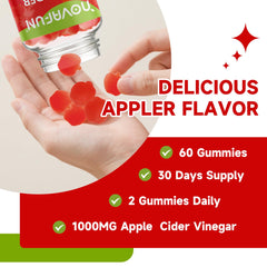 Vegan, gluten-free, non-GMO apple cider vinegar gummies