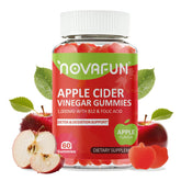 Hero image: Novafun Apple Cider Vinegar Gummies 60-count bottle