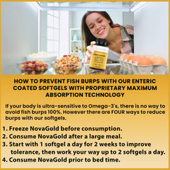 EPA and DHA amounts on NovaGold Omega-3 label