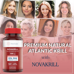 NovaKrill product packshot with 60 softgels