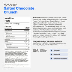 Close-up of Salted Chocolate Crunch nutrition and texture