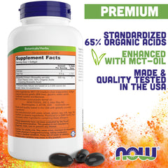 Front view of 200 softgels bottle for Now Boswellia Extract