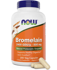 Now Bromelain 500 mg vegan capsules product image front