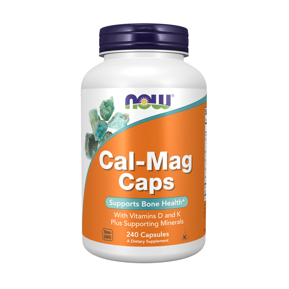 NOW Cal-Mag Caps with Vitamin D and minerals supporting bone health