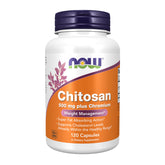 NOW Chitosan 500 mg + Chromium weight management hero image