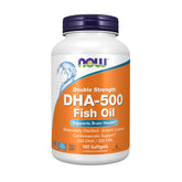 NOW Foods DHA-500 bottle close-up