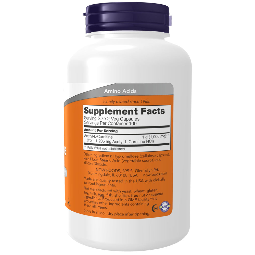 Acetyl-L-Carnitine 500 mg capsules